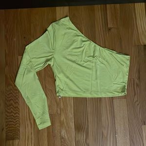 Neon green crop top